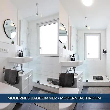 Rtr - Fuer Bis Zu 8 Personen - Voll Ausgestattet - Zentral Limbecker Platz - Messe - Uniklinikum - Smart Tv - Modern Apartmán *