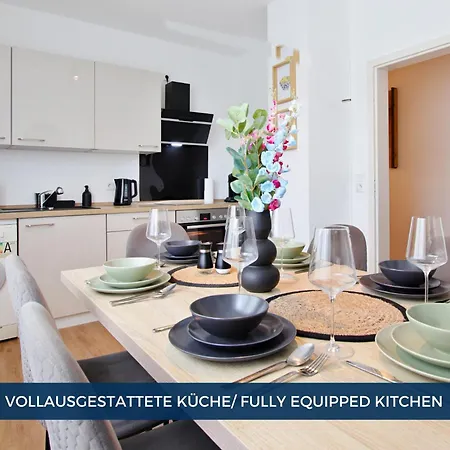 Apartmán Rtr - Fuer Bis Zu 8 Personen - Voll Ausgestattet - Zentral Limbecker Platz - Messe - Uniklinikum - Smart Tv - Modern
